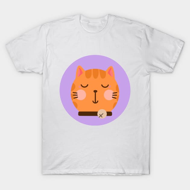 cute drawn kitty cat design 8 T-Shirt by grafitytees